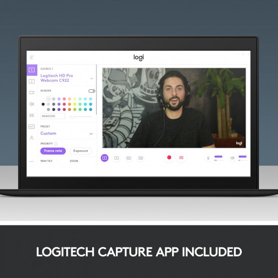 Camera web Logitech Webcam C922 Pro Stream 960-001088