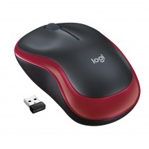 Mouse Logitech M185 Wireless Red 910-002240