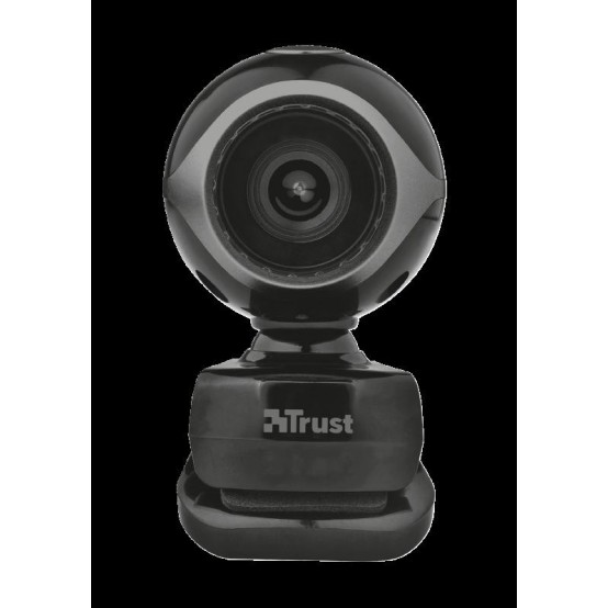 Camera web Trust Exis Webcam - Black/Silver 17003