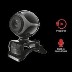 Camera web Trust Exis Webcam - Black/Silver 17003 2