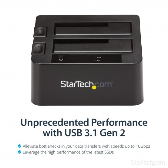 Docking Station HDD StarTech.com 2-Bay USB 3.1 Hard Drive SDOCK2U313