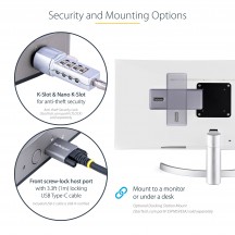 Docking Station StarTech.com USB-C, 4K, Chromebook DK31C3MNCRUE