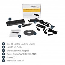 Docking Station StarTech.com USB 3.0 Dual HDMI/4K DP USB3DOCKHDPC