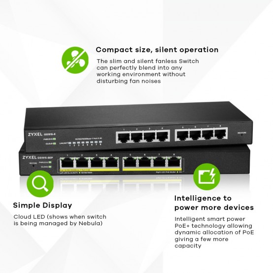 Switch ZyXEL  GS1915-8EP-EU0101F