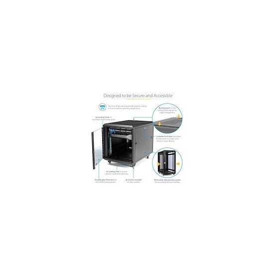 Cabinet StarTech.com  RK1236BKF