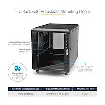 Cabinet StarTech.com  RK1536BKF