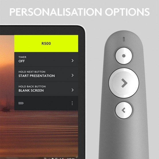 Presenter Logitech R500s Laser Pointer Presentation Remote 910-006520