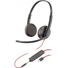 Casca HP Poly Blackwire C3225 Stereo USB-C Headset (Bulk) 80S04A6