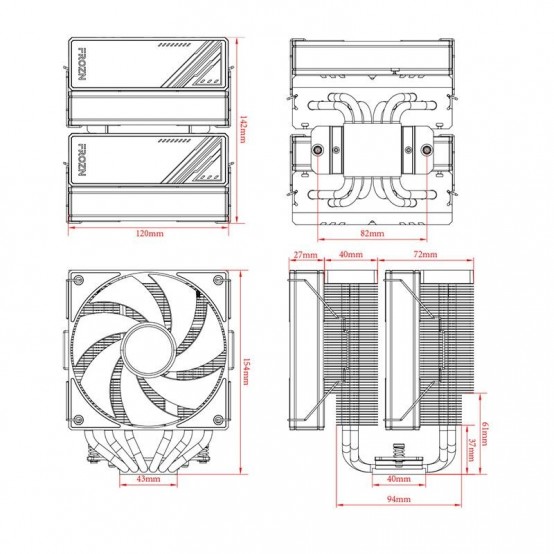 Cooler ID-Cooling  FROZN-A620-ARGB