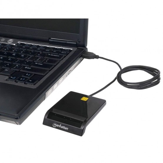 Card reader Manhattan USB, Contact Reader, External 102049