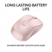Mouse Logitech M240 Silent Bluetooth Rose 910-007121