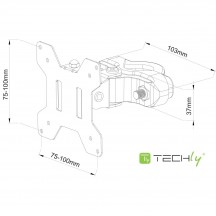 Suport Techly  ICA-LCD100BK