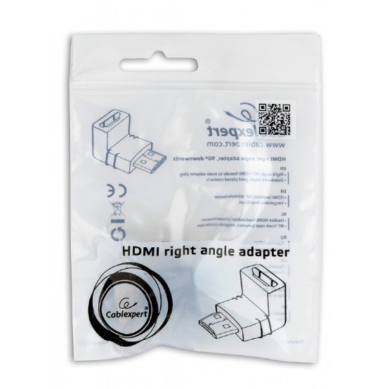 Adaptor Gembird HDMI right angle adapter A-HDMI90-FML