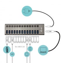 Hub iTec  U3CHARGEHUB13