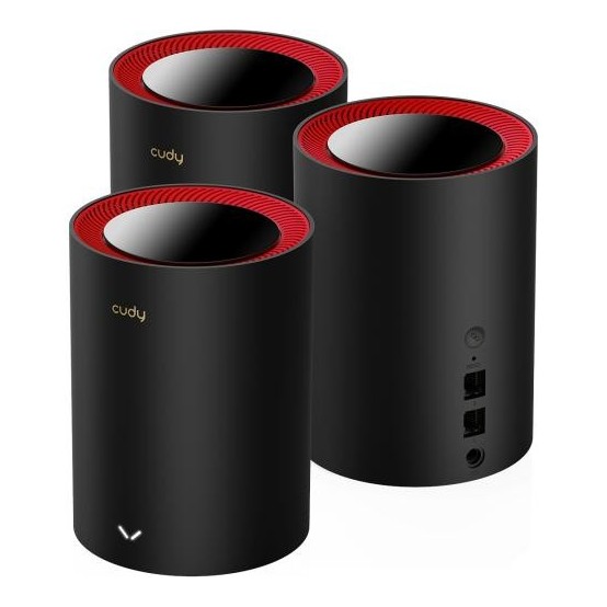Router Cudy M3000 (3-Pack) Black Red M3000/3-PACKV1.0