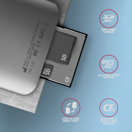 Card reader Axagon  CRE-S3C