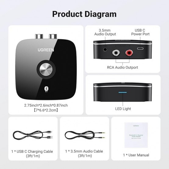 Adaptor Bluetooth Ugreen CM106 40759P