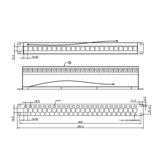Patch panel LogiLink  NK4058