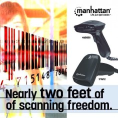 Scanner Manhattan Long Range CCD Barcode Scanner 177672
