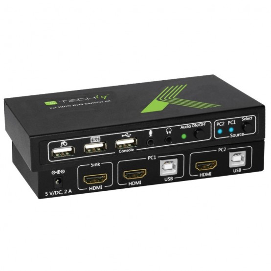 Switch KVM Techly  IDATA KVM-HDMI2U