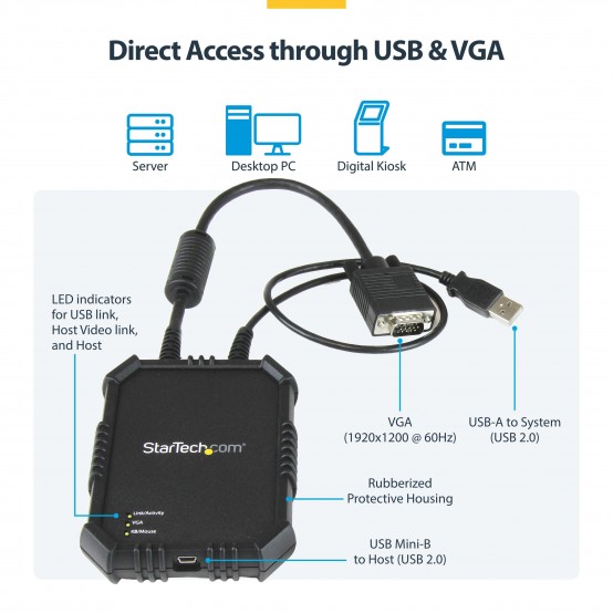 Switch KVM StarTech.com  NOTECONS02X