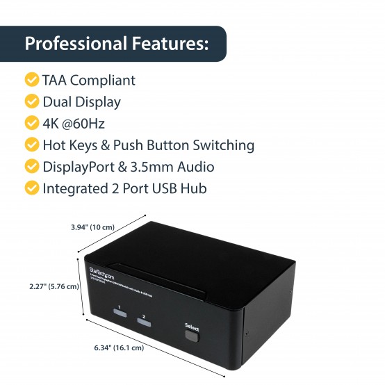 Switch KVM StarTech.com  SV231DPDDUA2