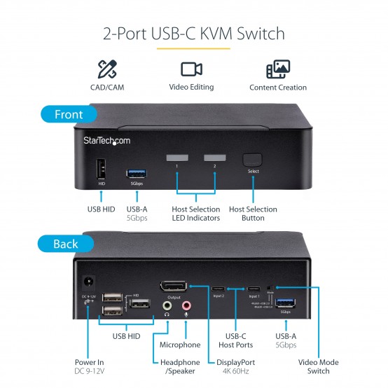 Switch KVM StarTech.com  SV231DPUCA