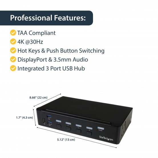 Switch KVM StarTech.com  SV431DPU3A2