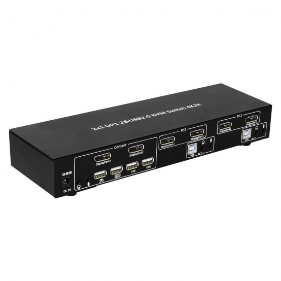 Switch KVM Techly  IDATA DP-KVM2