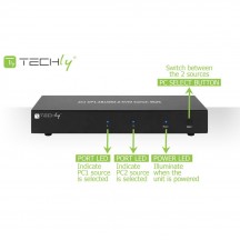 Switch KVM Techly  IDATA DP-KVM2