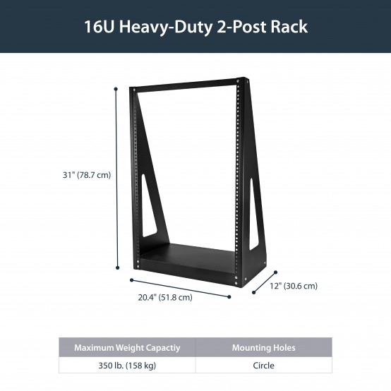 Cabinet StarTech.com  2POSTRACK16