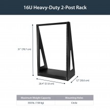 Cabinet StarTech.com  2POSTRACK16