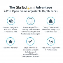 Cabinet StarTech.com  4POSTRACK12U