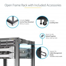 Cabinet StarTech.com  4POSTRACK12U