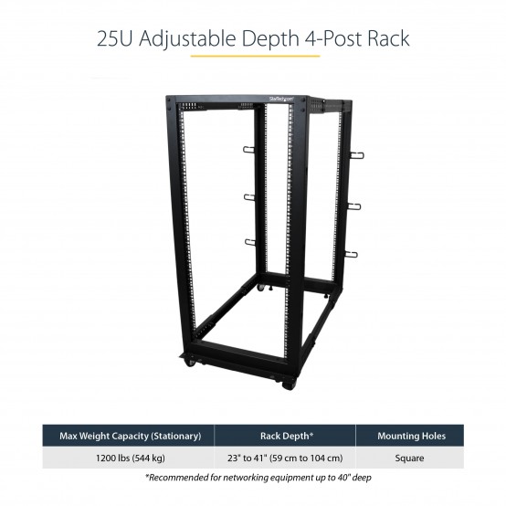 Cabinet StarTech.com  4POSTRACK25U